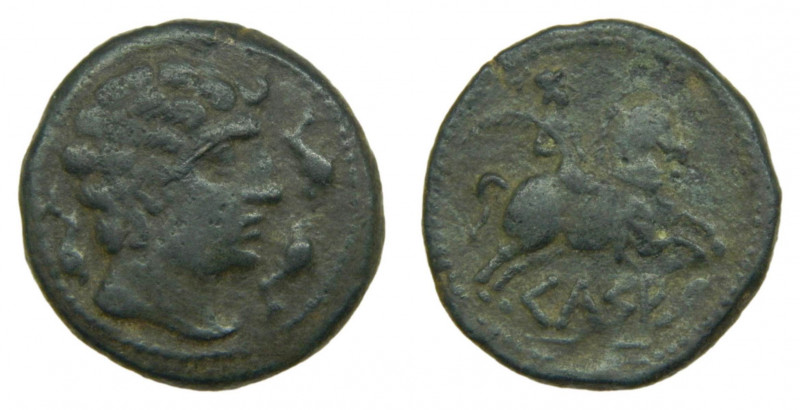 Kelse (Velilla de Ebro). As. Siglo II aC. ACIP 1482. Ae. 12,0 gr. 
MBC+/MBC
