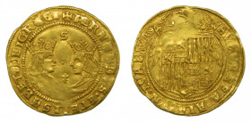 Fernando e Isabel (1474-1504). Doble Excelente. Sevilla. (AC.742) 7 gr Au. Rara
MBC