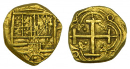 Carlos II (1665-1700) ( 1672 ?) Santa fe de Nuevo Reino. 2 Escudos. 6,67 gr Au.
MBC