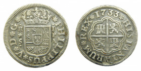 Felipe V (1700-1746) 1733 PA. 1 Real. Sevilla (AC 657).
MBC+
