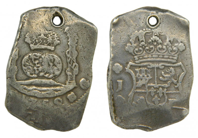 Fernando VI (1746-1759). 1752 J. 8 reales. Guatemala. Columnario. (AC.426). 26,4...