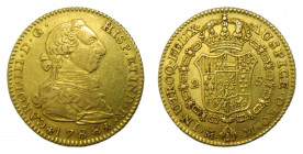 Carlos III (1759-1788). 1788 M . 2 escudos. Madrid. (AC.1578). 6,78 gr. Au.
MBC