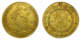 Carlos III (1759-1788). 1781 JD. 4 escudos. Madrid. (AC.1785). 13,51 gr. Au 
MBC