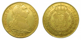 Carlos III (1759-1788). 1782 JD. 4 escudos. Madrid. (AC.1787). 13,38 gr. Au 
MBC
