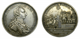 Carlos III (1759-1788). 1759. Medalla Proclamación. Madrid. (Ha. 24) (MHE. 272) (Ruiz Trapero 64) (V. 28) (VQ 13011) (Villena 10). 85,85 gr . Ø55 mm. ...