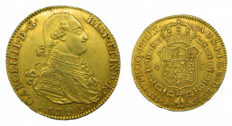 Carlos IV (1788-1808). 1795 MF. 4 escudos. Madrid. (AC.1478). 13,57 gr. Au. 
MBC