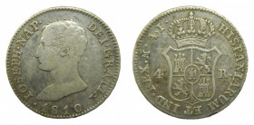 José Napoleón (1808-1814) 1810 AI. 4 reales. Madrid (AC.14) 5,93 gr Ar. 
MBC-