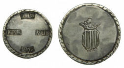 Fernando VII (1808-1833). 1809. 5 pesetas. Tarragona (AC.1429). 25,92 gr Ar
MBC