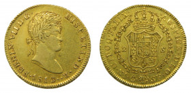 Fernando VII (1808-1833). 1813 SF. 2 Escudos. Catalunya (Mallorca) (AC.1589). 6,74 gr. Au. Rara.
MBC+