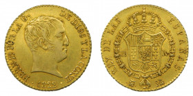 Fernando VII (1808-1833). 1822 SR. 2 Escudos. Madrid (AC.1641). 6,79 gr. Au. Tipo cabezón.
MBC