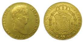 Fernando VII (1808-1833). 1814 GJ. 4 Escudos. Madrid (AC.1709). 13,51 gr. Au. Restos de brillo original.
EBC