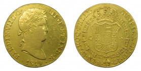 Fernando VII (1808-1833). 1819 GJ. 4 Escudos. Madrid (AC.1715). 12,77 gr. Au. 
MBC+/EBC-
