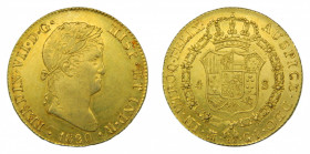 Fernando VII (1808-1833). 1820 GJ. 4 Escudos. Madrid (AC.1716). 13,45 gr. Au. Brillo original
EBC