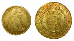 Fernando VII (1808-1833). 1816 FJ. 8 Escudos. Santiago. (AC.1873). 27,14 gr. Au. Brillo original. Muy bonita.
EBC-