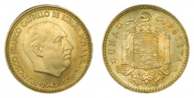 Estado Español. Franco. 1947 *19-48. 1 peseta (AC46). Brillo original.
SC