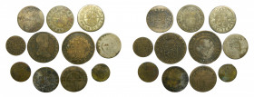 España. Lote x11 monedas FALSA DE ÉPOCA. Felipe V a Fernando VII.
MBC+