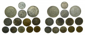 España. Lote x13 monedas FALSA DE ÉPOCA. Centenario de la peseta.
EBC