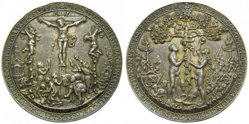 ALEMANIA 1536. Medalla plata. Sachsen-Kurfürstentum. Johann Friedrich der Großmü...