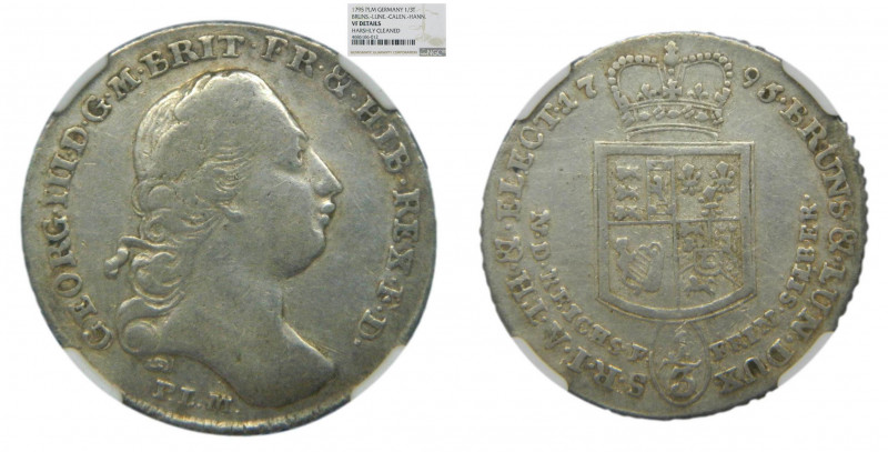 ALEMANIA. Brunswick-Luneberg-Calemberg-Hannover. 1795 PLM. 1/3 Thaler. (km#391.2...