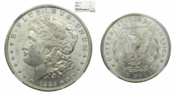 ESTADOS UNIDOS. 1885. Dólar Morgan. (km#110) Encapsulado por NGC
MS61