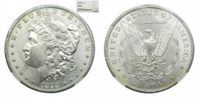ESTADOS UNIDOS. 1898. Dólar Morgan. (km#110) Encapsulado por NGC
MS61