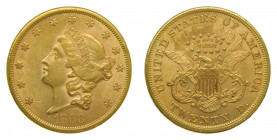 ESTADOS UNIDOS 1868. S San Francisco. 20 dólares. (km#74.2) 33,42 gr Au. 
MBC