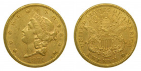ESTADOS UNIDOS 1874. S San Francisco. 20 dólares. (km#74.2) 33,45 gr Au. Marquitas.
MBC