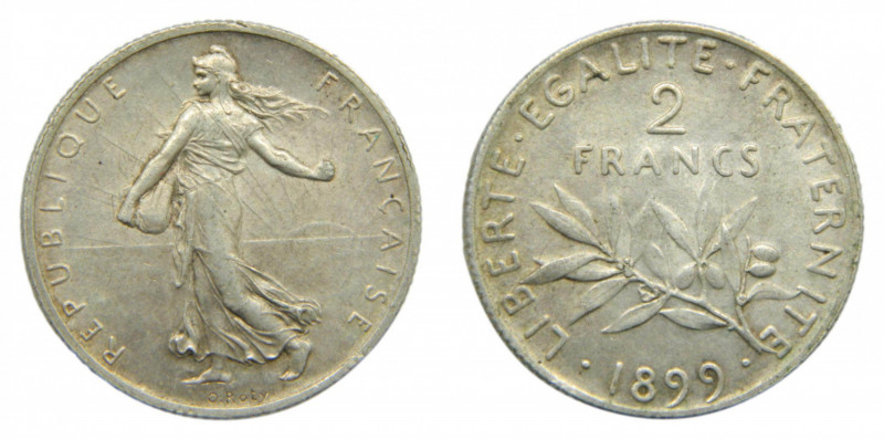 FRANCIA. 1899. 2 Francos. KM 845.1. Ar
EBC+