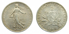 FRANCIA. 1899. 2 Francos. KM 845.1. Ar
EBC+