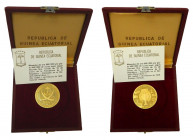 GUINEA ECUATORIAL 1970. 1000 pesetas (km#30). Campeonato México. 14,1 gr Au. Estuche oficial. Sólo 1190 unidades Acuñadas.
PROOF