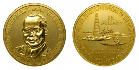 LIBERIA 1972. 25 dólares (km#28) Presidente de Liberia William Richard Tolbert. 23,34 Gr Au.
SC-