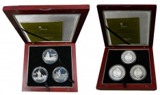 MALTA. Serie 3 monedas - Reyes magos Melchor, Gaspar y Baltasar,. Soberana orden de Malta. Valor facial 500 liras. 27 gr. Ag. 925 c/u. En estuche y ce...