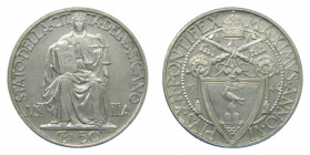 VATICANO 1944. 50 Centesimi. (KM#34). Rara. 
EBC+