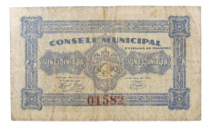 Catalunya. Consell Municipal d´Espluga de Francolí. 25 cèntims. 14 maig 1937. AT-957.
MBC-