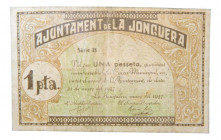 Catalunya. Ajuntament de la Jonquera. 1 pesseta. AT-1274. 
MBC