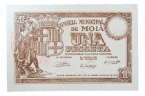 Catalunya. Consell Municipal de Moià. 1 pesseta. AT-1506.
EBC+