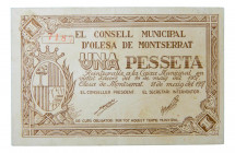 Catalunya. Consell Municipal d´Olesa de Montserrat. 1 pesseta. 14 maig 1937. AT-1678.
EBC