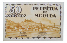 Catalunya. Ajuntament de Perpètua de Moguda. 50 cèntims. 2 maig 1937. AT-1816a. 
EBC+