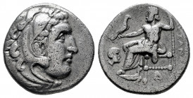 Kingdom of Macedon. Antigonos I Monophthalmos. Drachm. 310-301 BC. Abydos. In the name and types of Alexander III. (Price-1551). (Müller-189). Anv.: H...