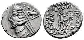 Kingdom of Parthia. Phraates IV. Drachm. 38-2 BC. Rhagai. (Sellwood-52. 11-12). (Shore-280). Anv.: Diademed and draped bust of Phraates IV to left; be...