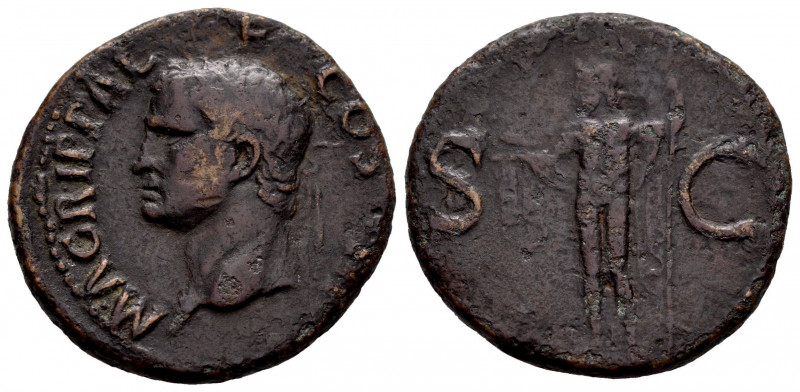 Agrippa. Unit. 37-41 d.C. Rome. (Spink-1812). (Ric-58). Rev.: Neptune standing t...