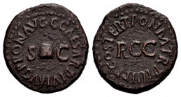 Caligula. Cuadrante. 39-40 d.C. Rome. (Ric-39). Ae. 3,67 g. Choice VF. Est...50,00. 

Spanish description: Calígula. Cuadrante. 39-40 d.C. Roma. (Ri...