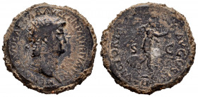 Nero. Dupondius. 64 d.C. Rome. (Ric-202). (Bmcre-222). Ae. 10,27 g. Almost VF. Est...40,00. 

Spanish description: Nerón. Dupondio. 64 d.C. Roma. (R...