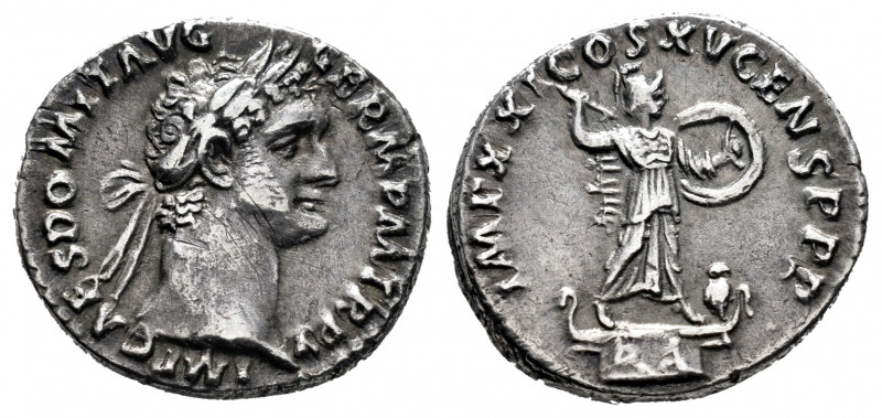 Domitian. Denarius. 90 d.C. Rome. (Spink-2734). (Ric-147). (Seaby-261). Anv.: IM...