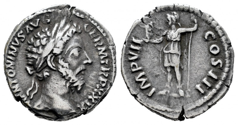 Marcus Aurelius. Denarius. 174 d.C. Rome. (Ric-316). Anv.: M ANTONINVS AVG TR P ...