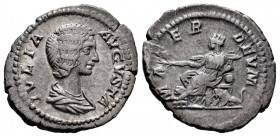 Julia Domna. Denarius. 196-211 d.C. Rome. (Ric-IV 564). (Bmcre-51). (Rsc-123). Anv.: IVLIA AVGVSTA, draped bust to right. Rev.: MATER DEVM, Cybele, to...