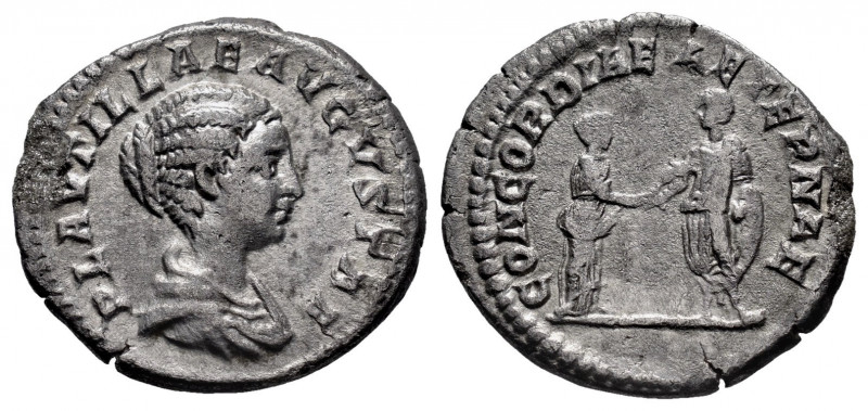 Plautilla. Denarius. 202 d.C. Rome. (Ric-361 (Caracalla)). Anv.: PLAVTILLAE AVGV...