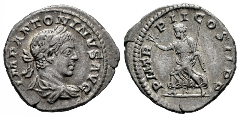 Elagabalus. Denarius. 219 d.C. Rome. (Ric-IV 21). (Bmcre-97). (Rsc-143). Anv.: I...