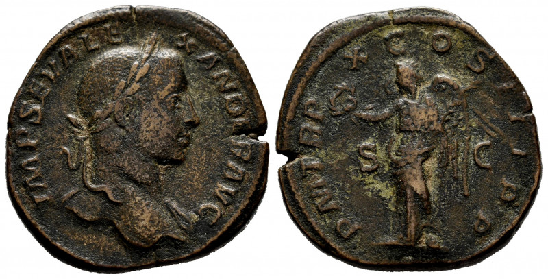 Severus Alexander. Sestertius. 231 d.C. Rome. (Spink-8001). (Ric-521). Rev.: PM ...