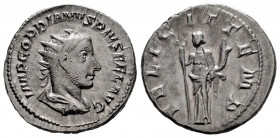 Gordian III. Antoninianus. 243-244 d.C. Rome. (Ric-IV 140). (Rsc-71). Anv.: IMP GORDIANVS PIVS FEL AVG, radiate, draped and cuirassed bust to right. R...